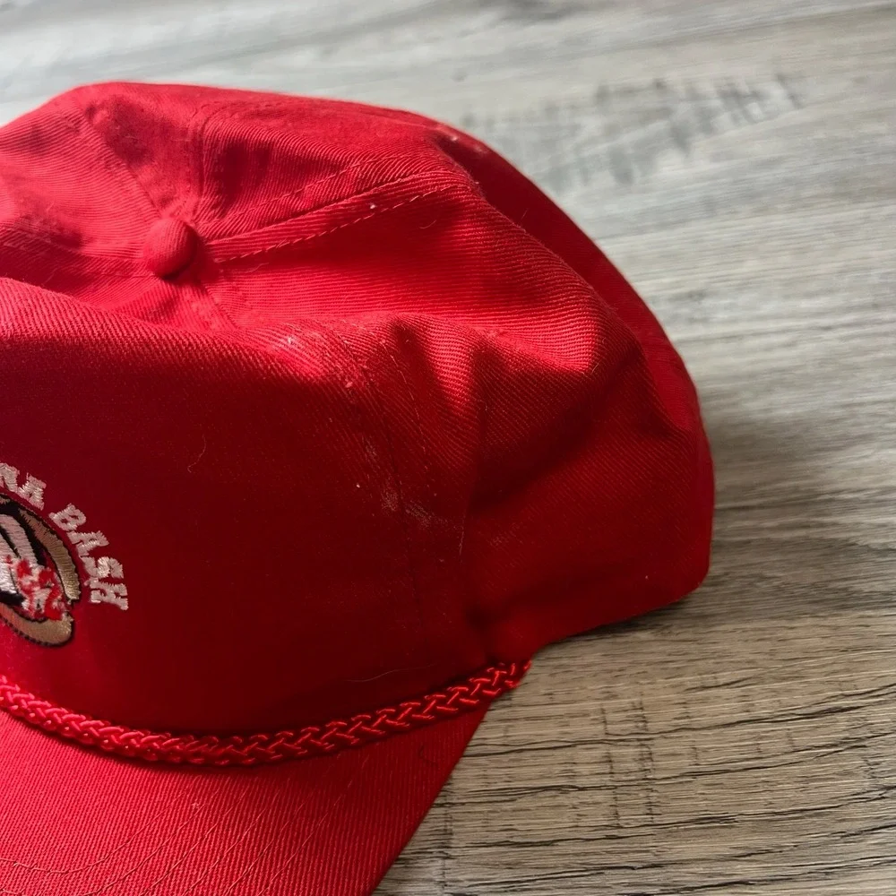 KC Snapback Hat Mens OSFA Red Butch's Bologna‎ Bash Vintage Rope Cap Promo Q7